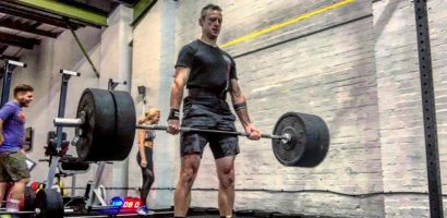 Male Athlete performing Deadlift movement